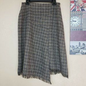 Chico's tweed asymmetrical hem skirt